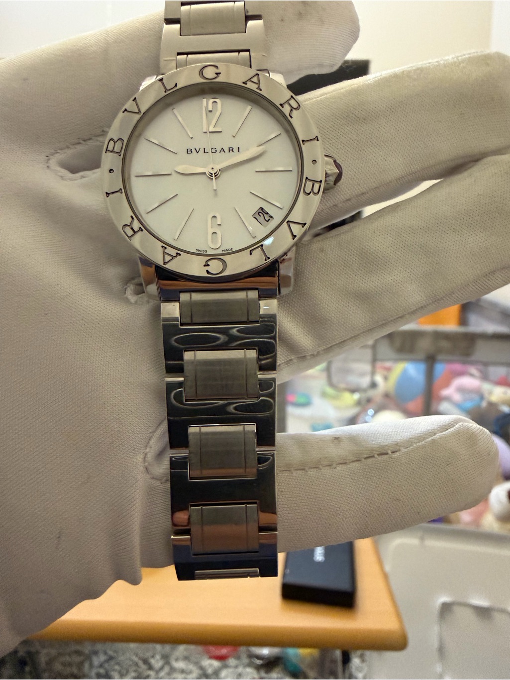 Bvlgari Bvlgari 33mm White Dial Stainless Steel Automatic Ladies Watch Bbl 33 S